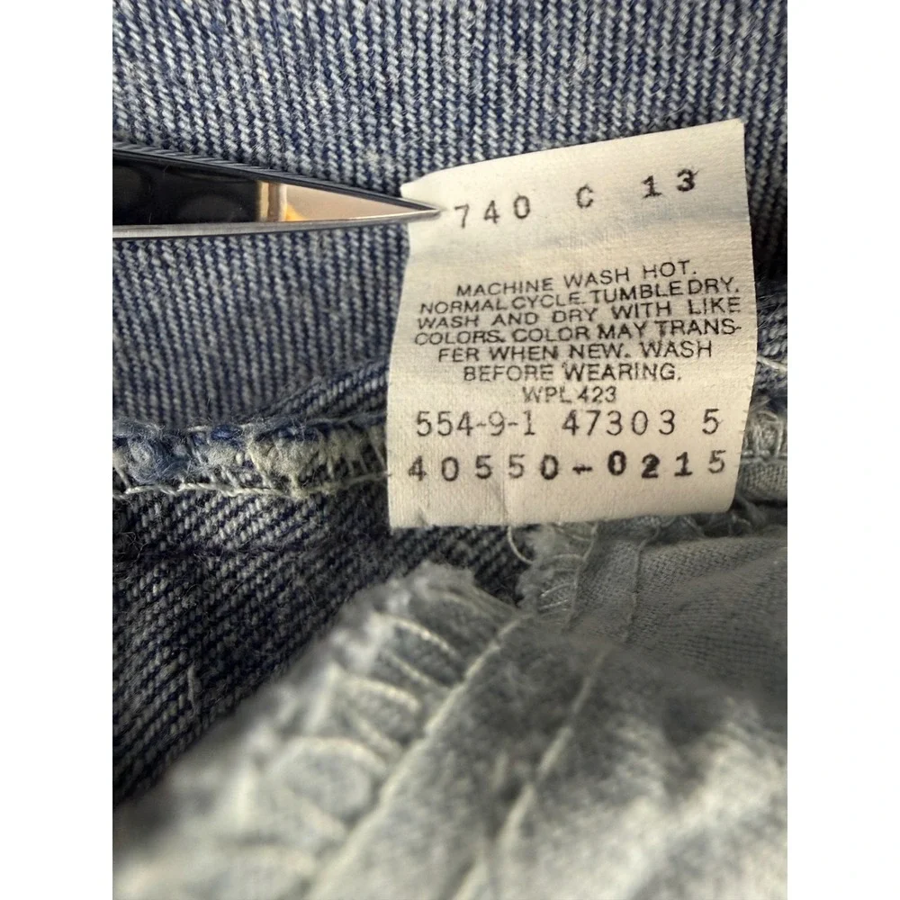 Vintage Levi's 550 Orange Tab Jeans Mens 32x36 Blue Relaxed Tapered Leg Made USA